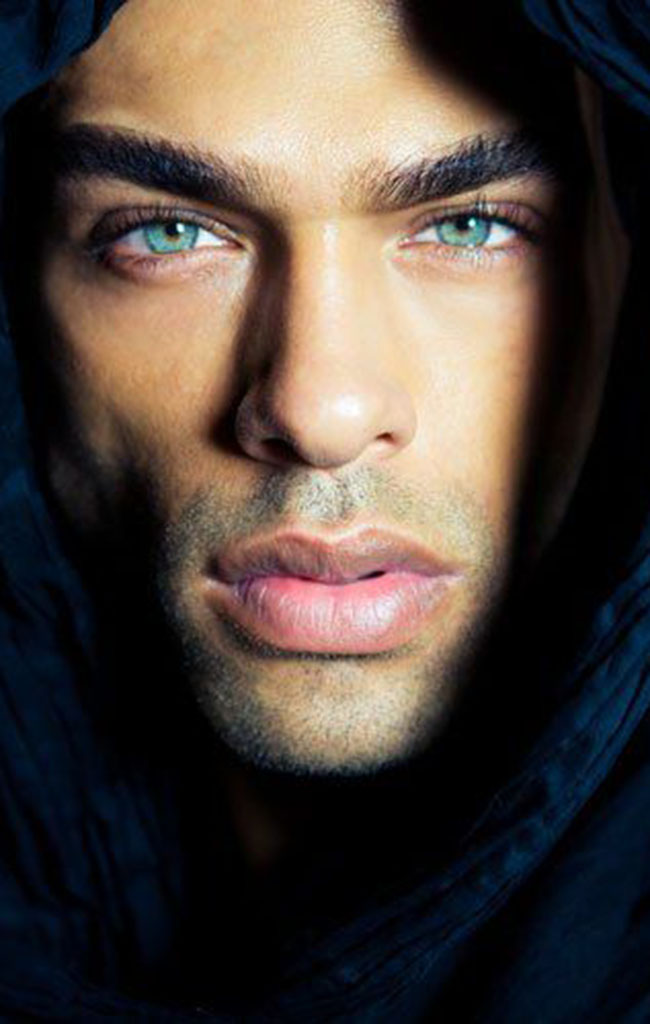 The Most Handsome Black Actors & Models with Blue Eyes. Willy Monfret